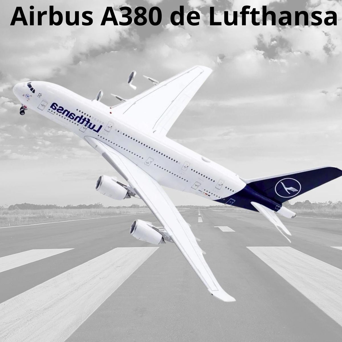 GENERICO - Avión Airbus A380 de Lufthansa De Colección