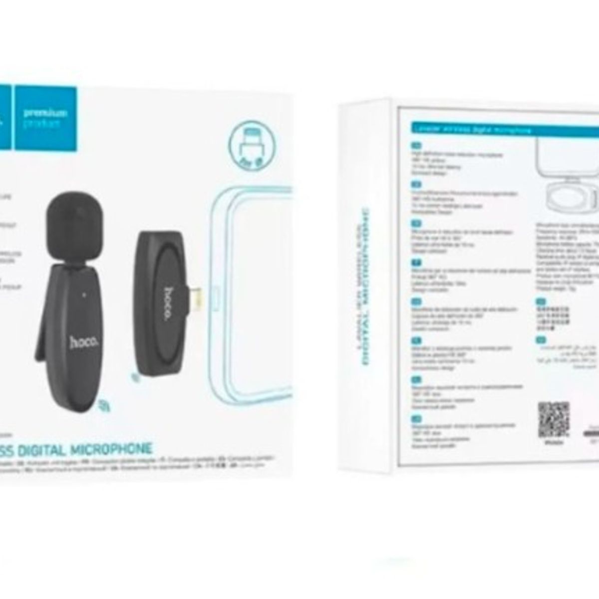 HOCO - Micrófono Hoco L15 inalámbrico Lightning Cancelacion de Ruido