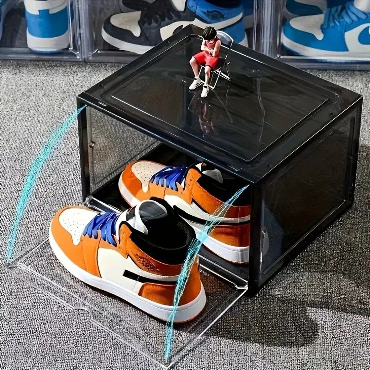 GENERICO - ORGANIZADOR ACRILICO ZAPATILLAS TRANSPARENTE