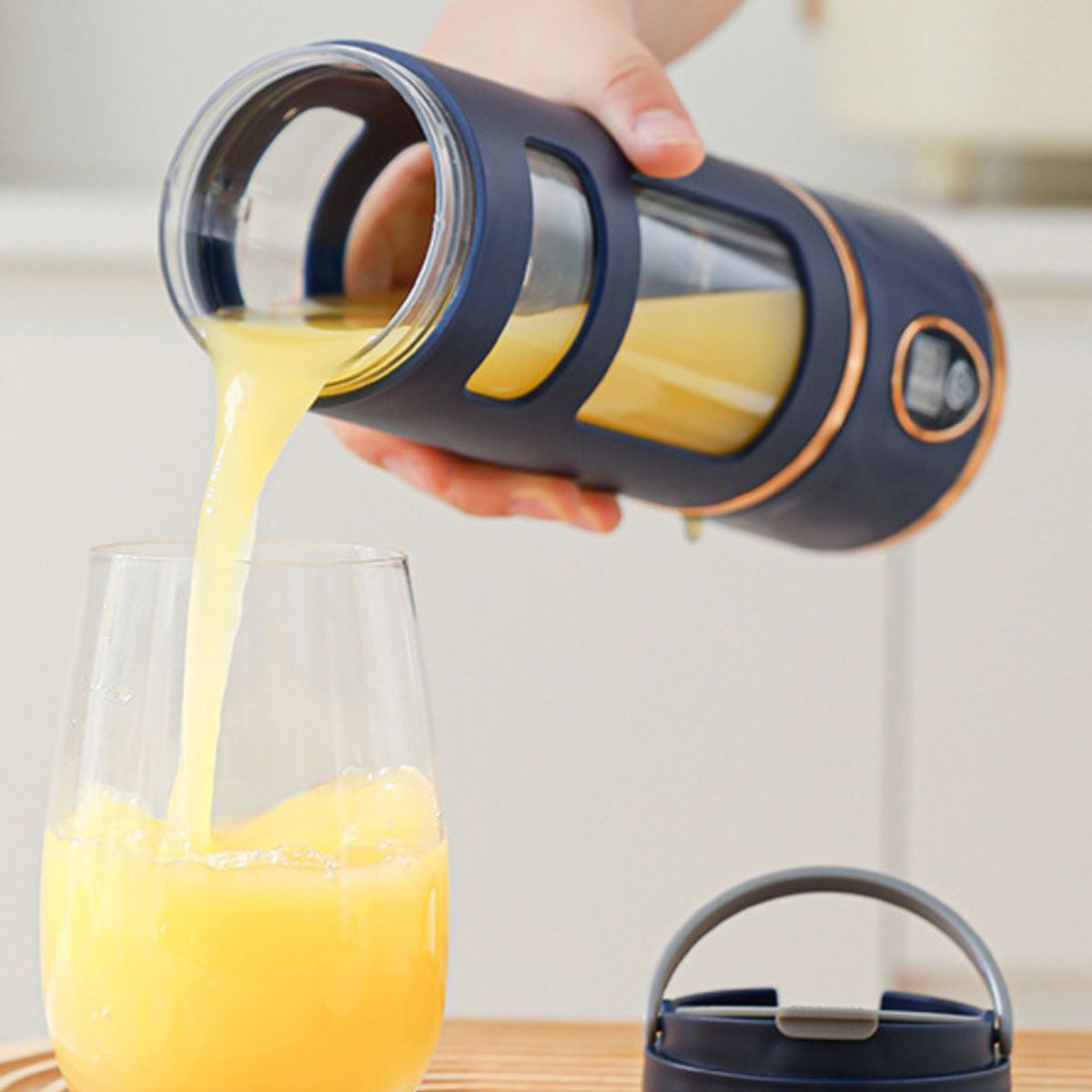 GENERICO - Licuadora Portátil Recargable JUIC CUP HP-880 Azul