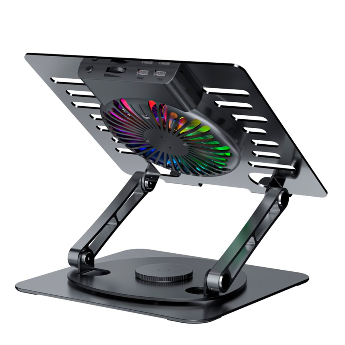 TEROS GAMING - COOLER GAMER PARA LAPTOP TEROS TE 7132N ALUMINIO Y VENTILADOR RGB