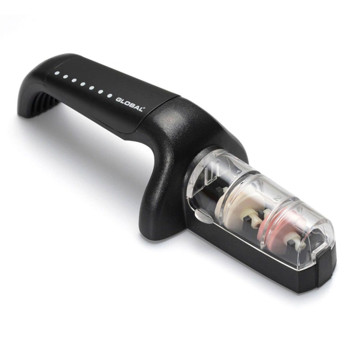 GLOBAL - Afilador 2 Ruedas Ceramicas Negro Global