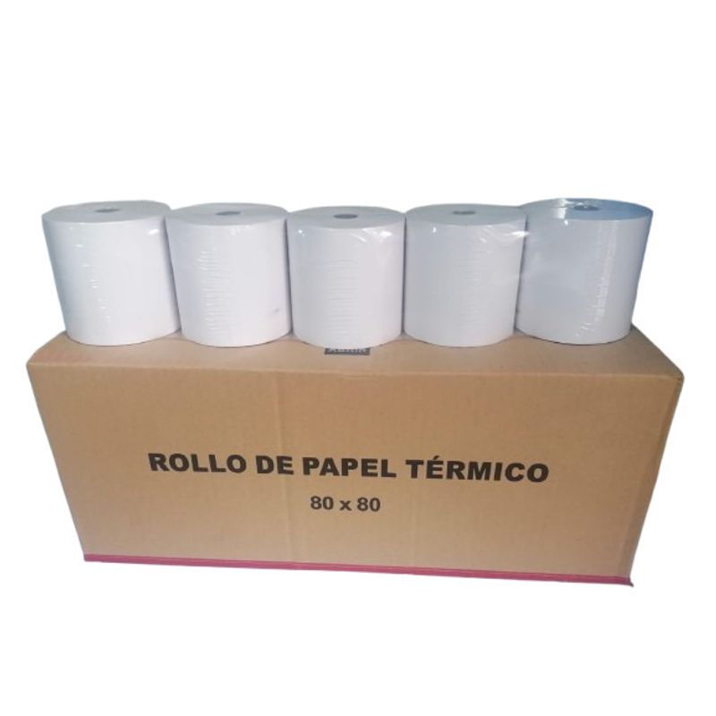 GENERICO - ROLLO DE PAPEL TERMICO 80x80mm 55Gr -- CAJA 20 ROLLOS
