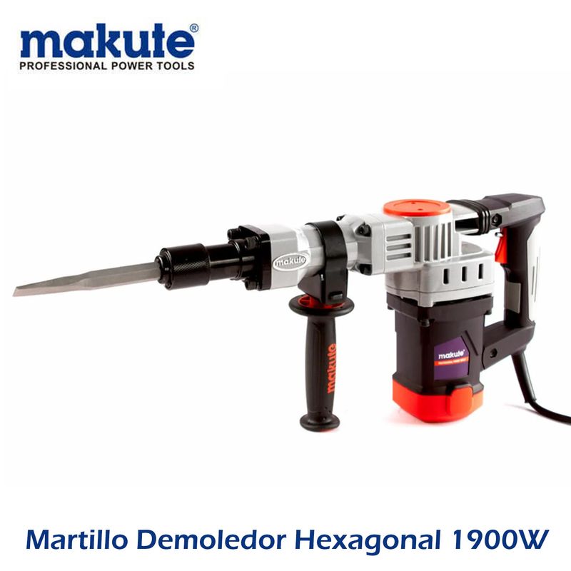 MAKUTE - MARTILLO DEMOLEDOR HEXAGONAL DE 1900 W