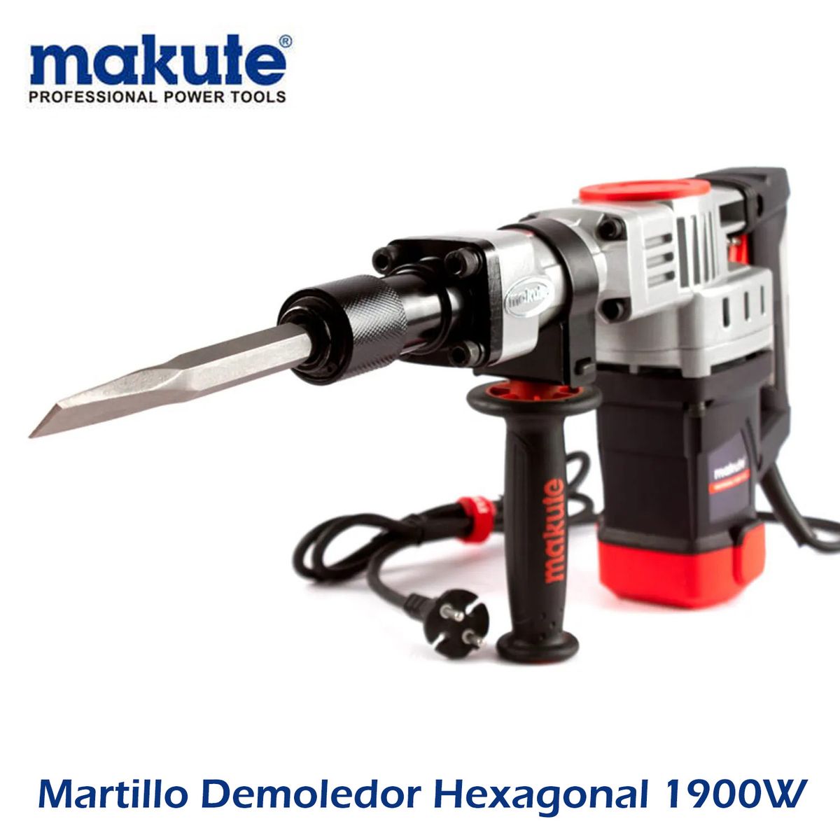 MAKUTE - MARTILLO DEMOLEDOR HEXAGONAL DE 1900 W