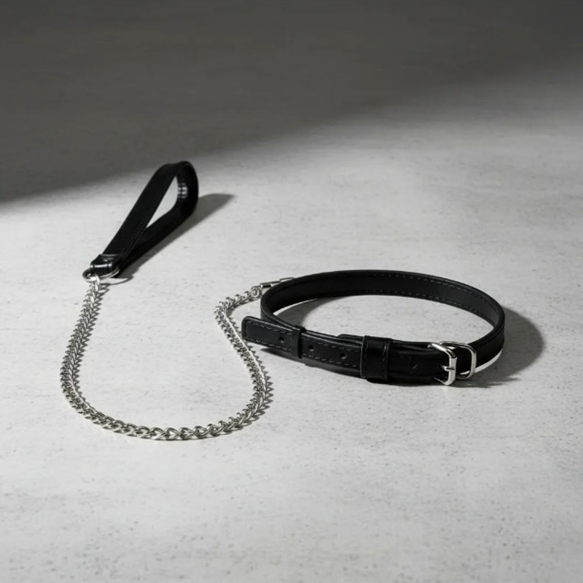 DR PINKY - Collar BDSM de Cuerina con Correa de Sumision Bondage para Parejas