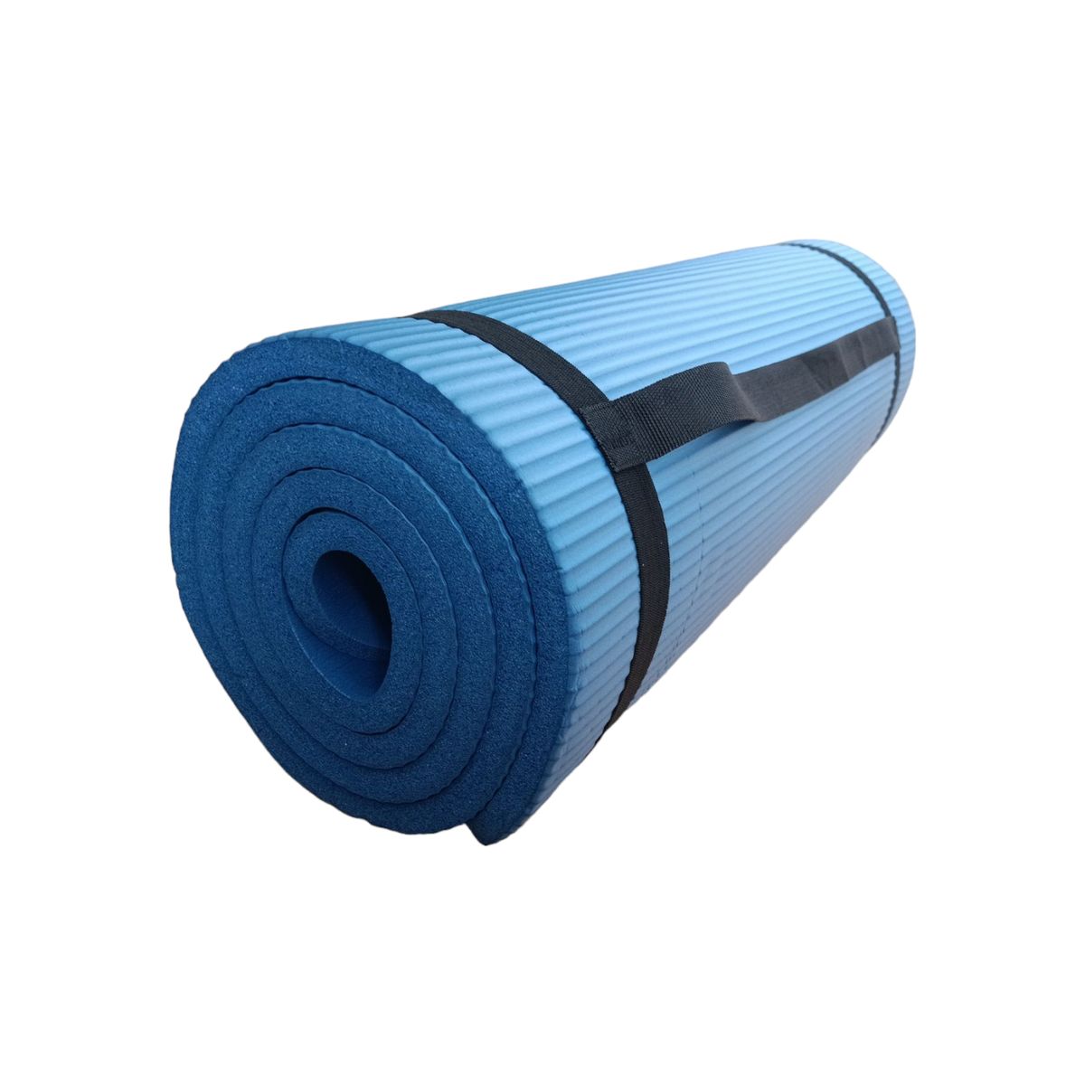 WINNER - Colchoneta Mat de Yoga 15 Mm con Bolso y Sujedor Azul