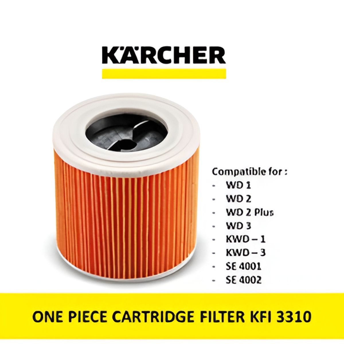 KARCHER - Filtro de cartucho Karcher en seco y húmedo KFI 3310