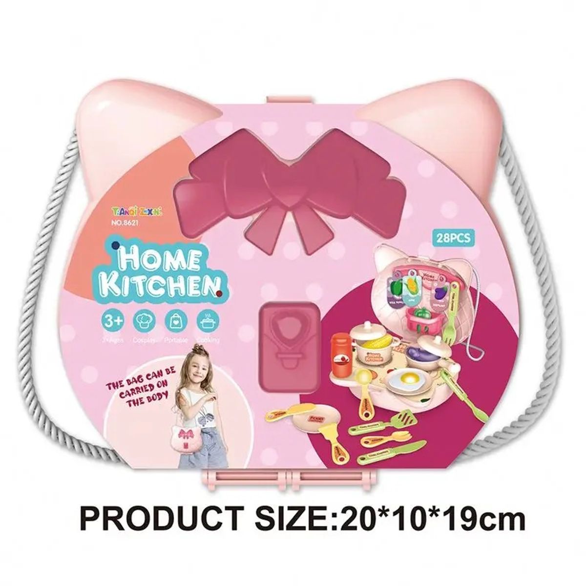 GENERICO - CARTERA COCINA JUGUETE 28 PIEZAS