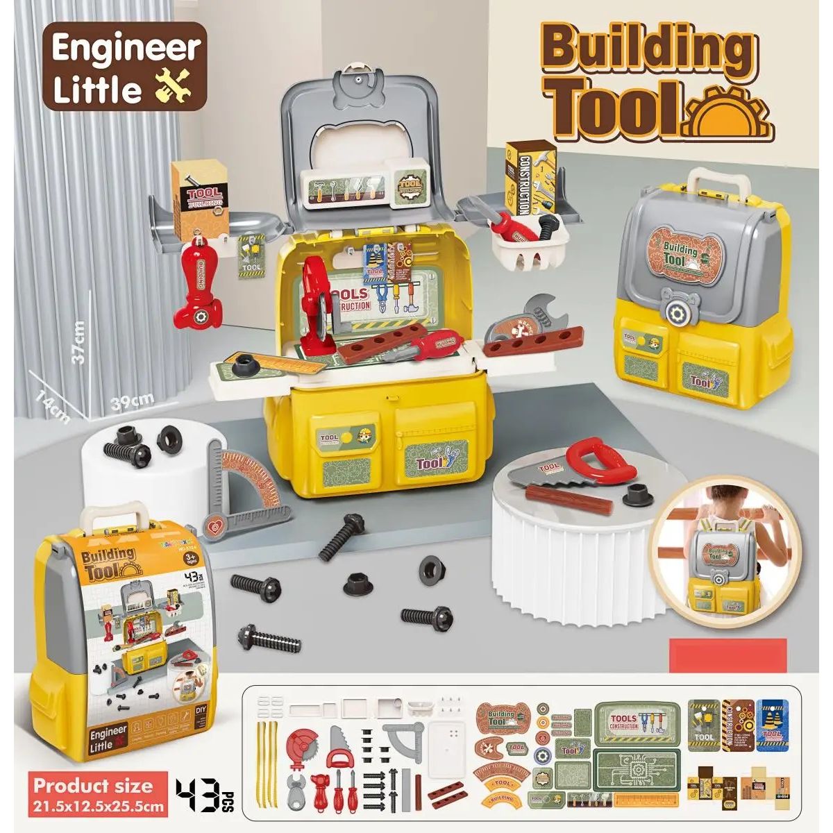 GENERICO - MOCHILA  BELLEZA  INCLUYE 40 ACCESORIOS