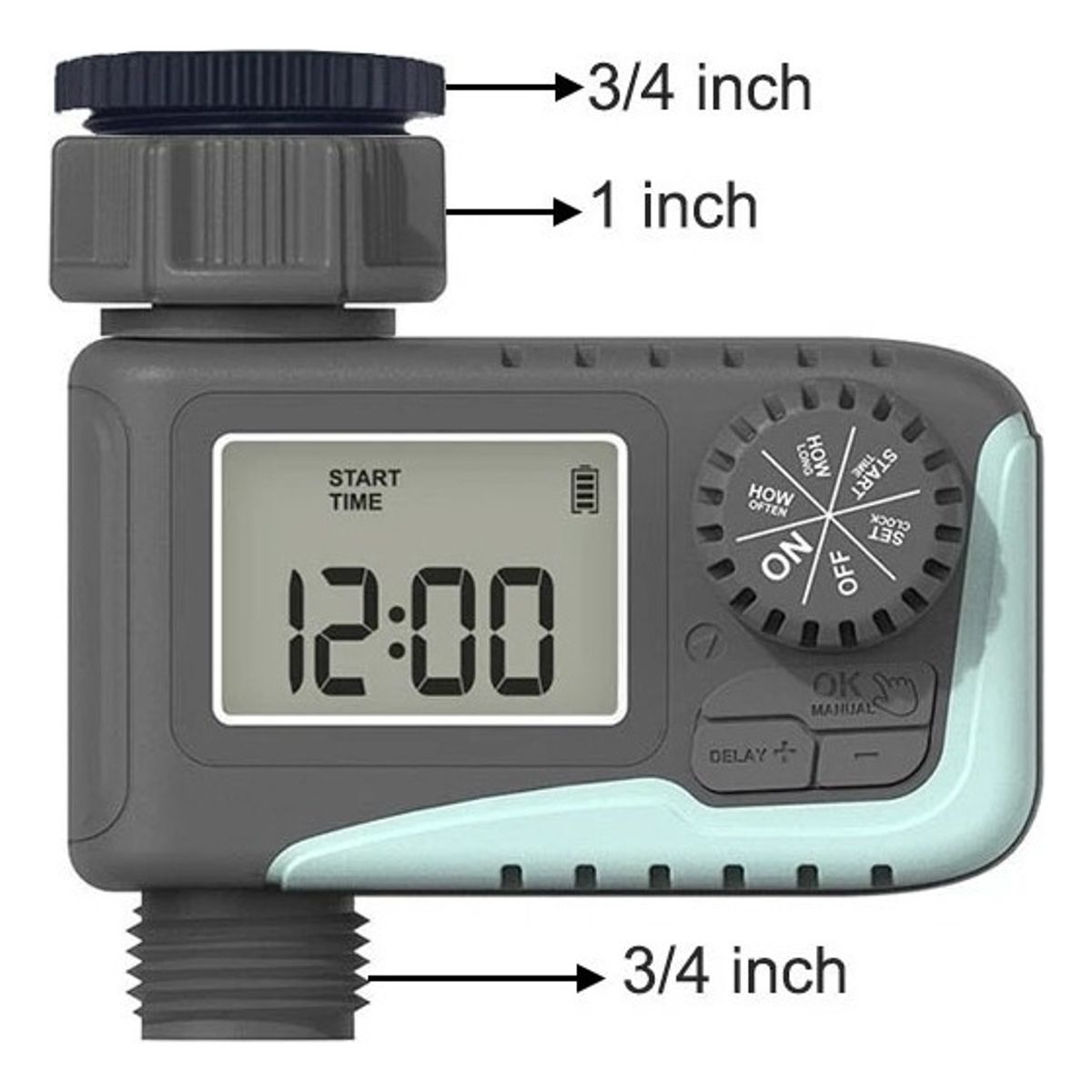 QUICK - Programador Riego Automatico Controlador Timer Digital 1zona