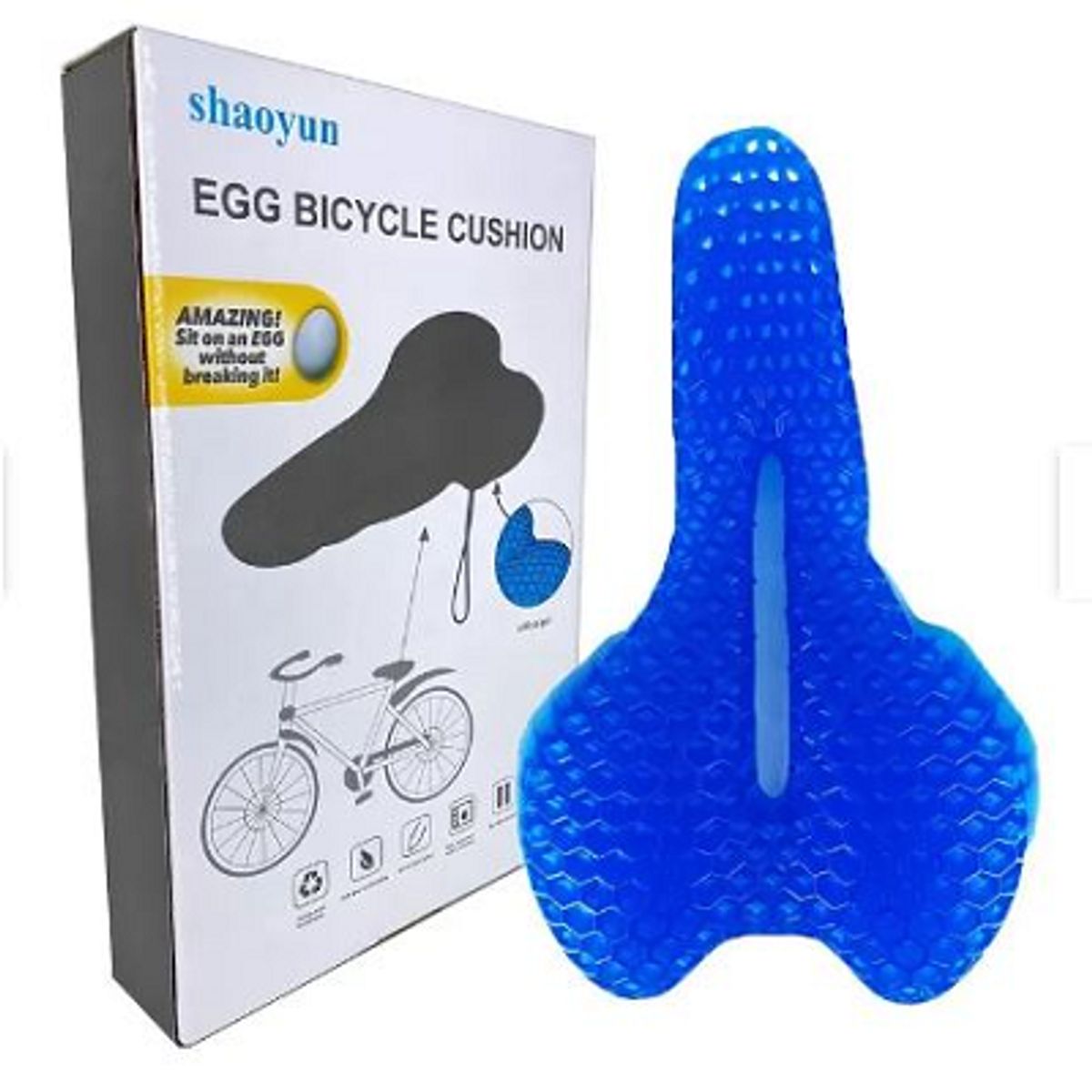 GENERICO - ASIENTO DE GEL PARA BICICLETA FUNDA Pack 2 unidades
