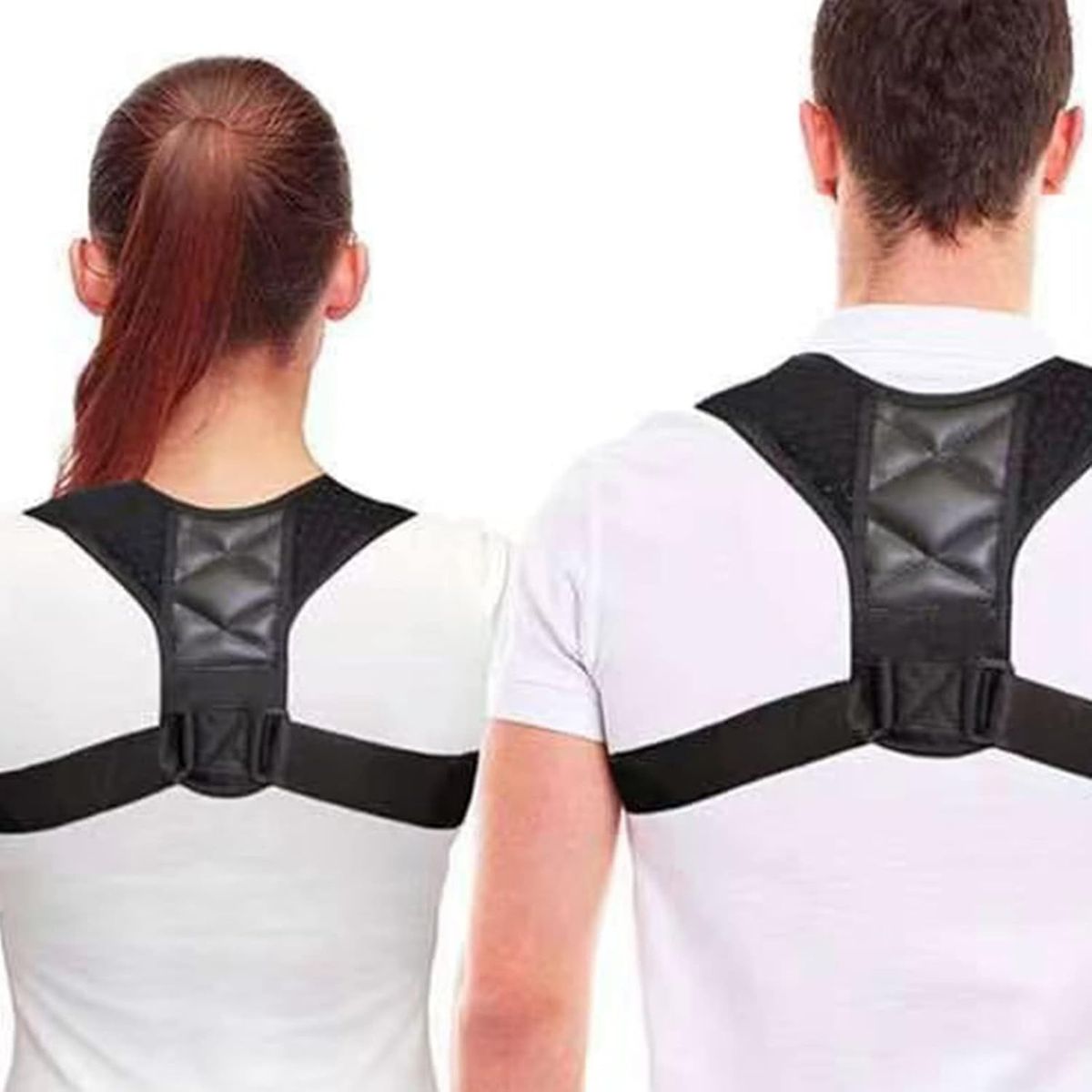 GENERICO - Faja Corrector Postura de Espalda Ajustable Neopreno Jorobado Soporte