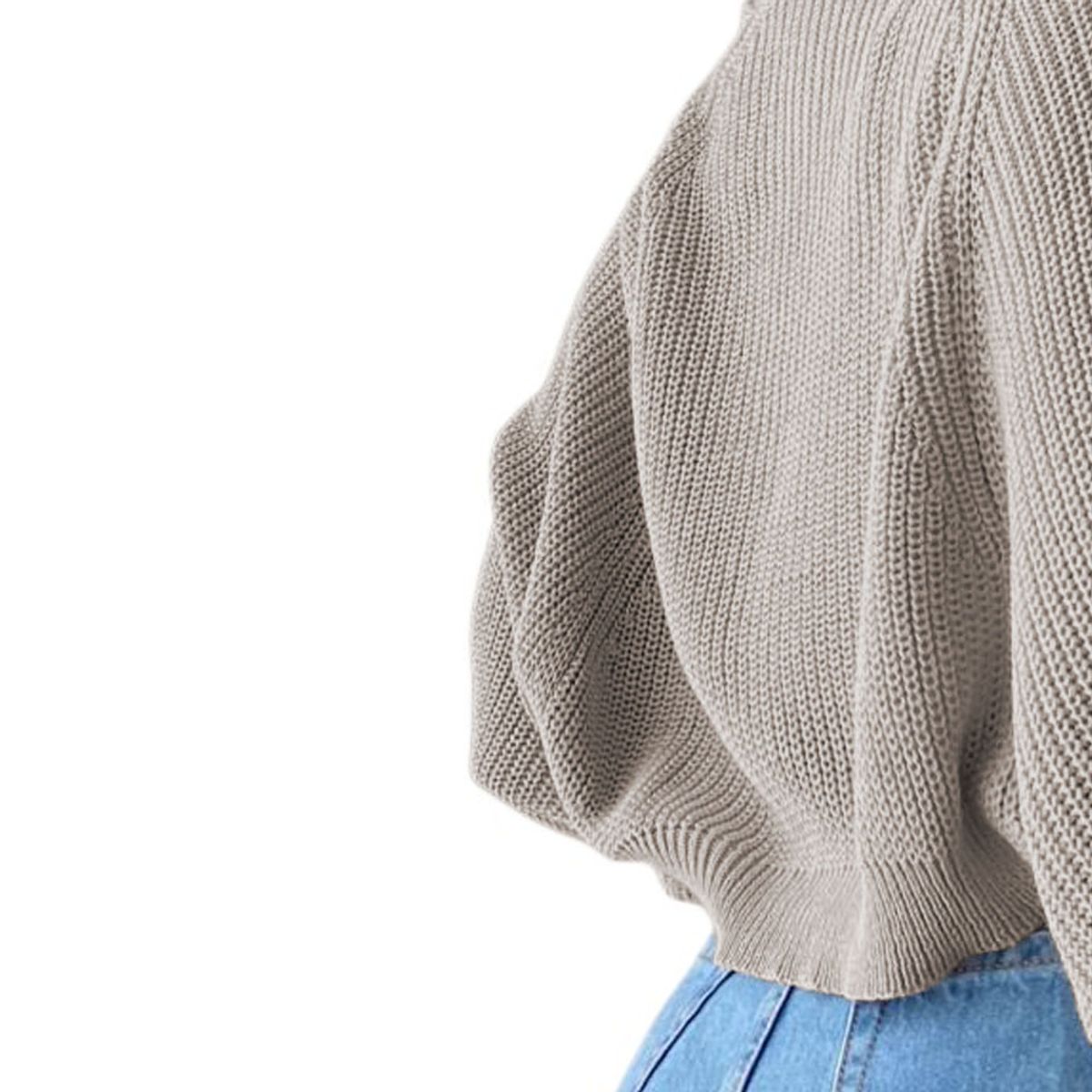 GENERICO - Sueter Mujer Hilo Mlarga Abierto 359G-21 Color Hueso