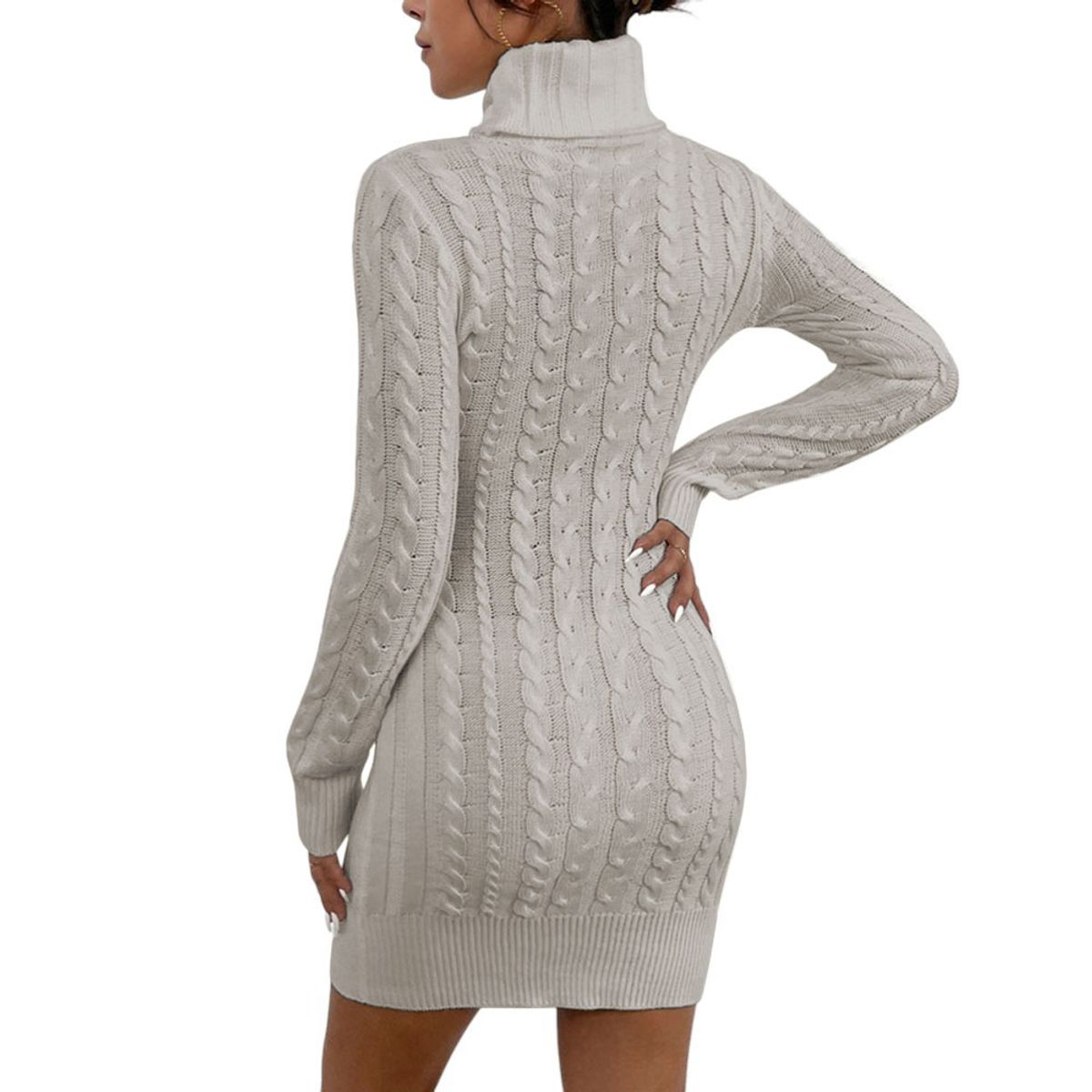 GENERICO - Vestido Mujer Mlarga Hilo 359G-30 Color Crudo