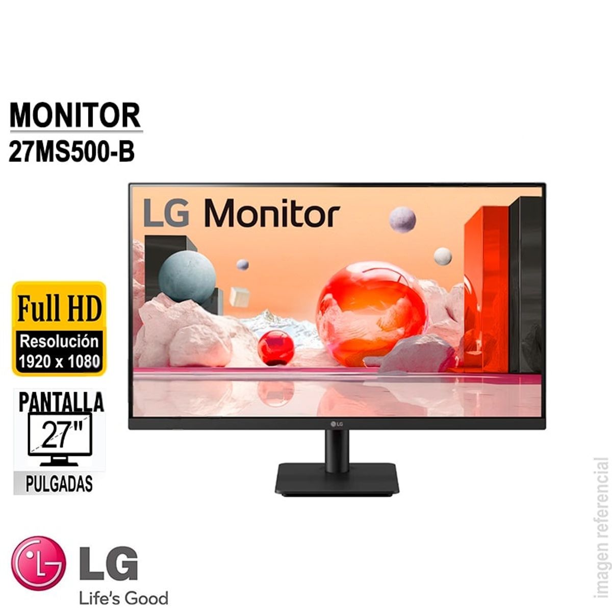 LG - MONITOR LG 27MS500 27" FHD IPS 100 HZ HDMI