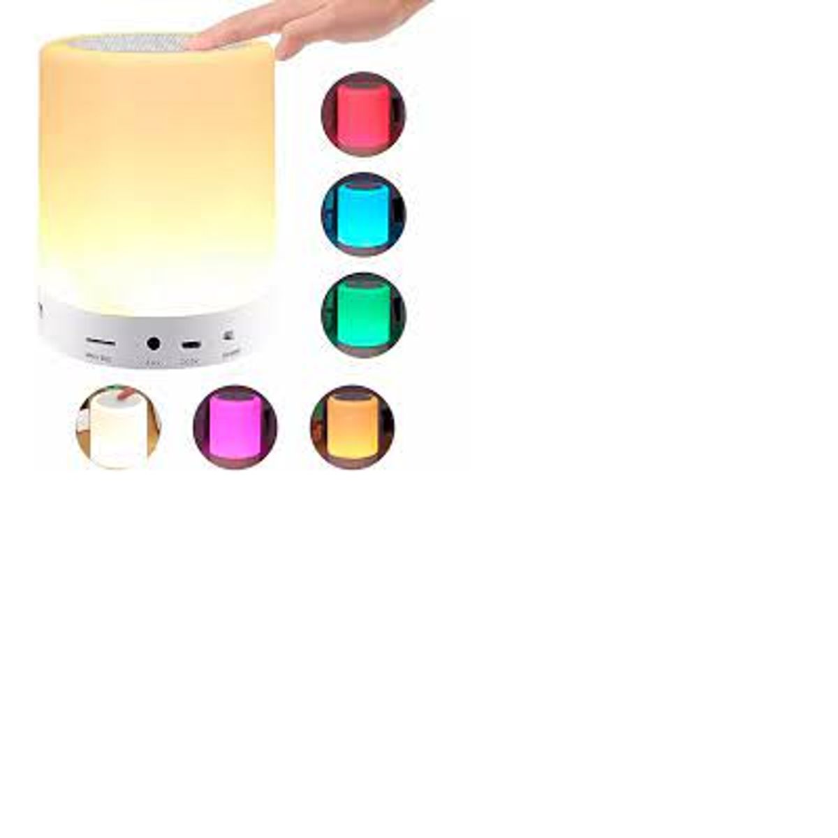 GENERICO - PARLANTE BLUETOOTH TOUCH LÁMPARA 2 EN 1 RECARGABLE CON LUCES