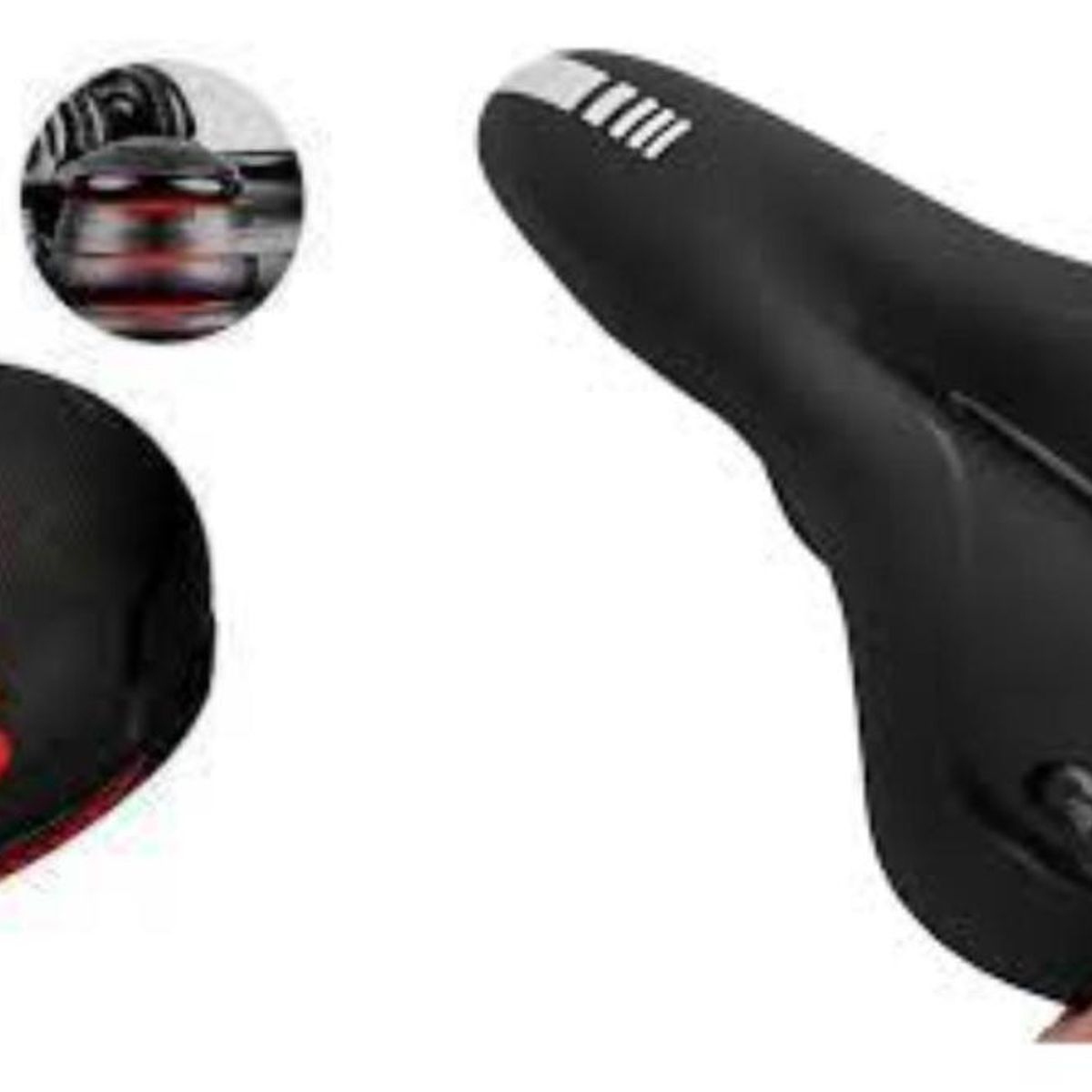 GENERICO - Asiento Sillin Ancho Y Delgado Para Bicicleta Paseo Y Mtb