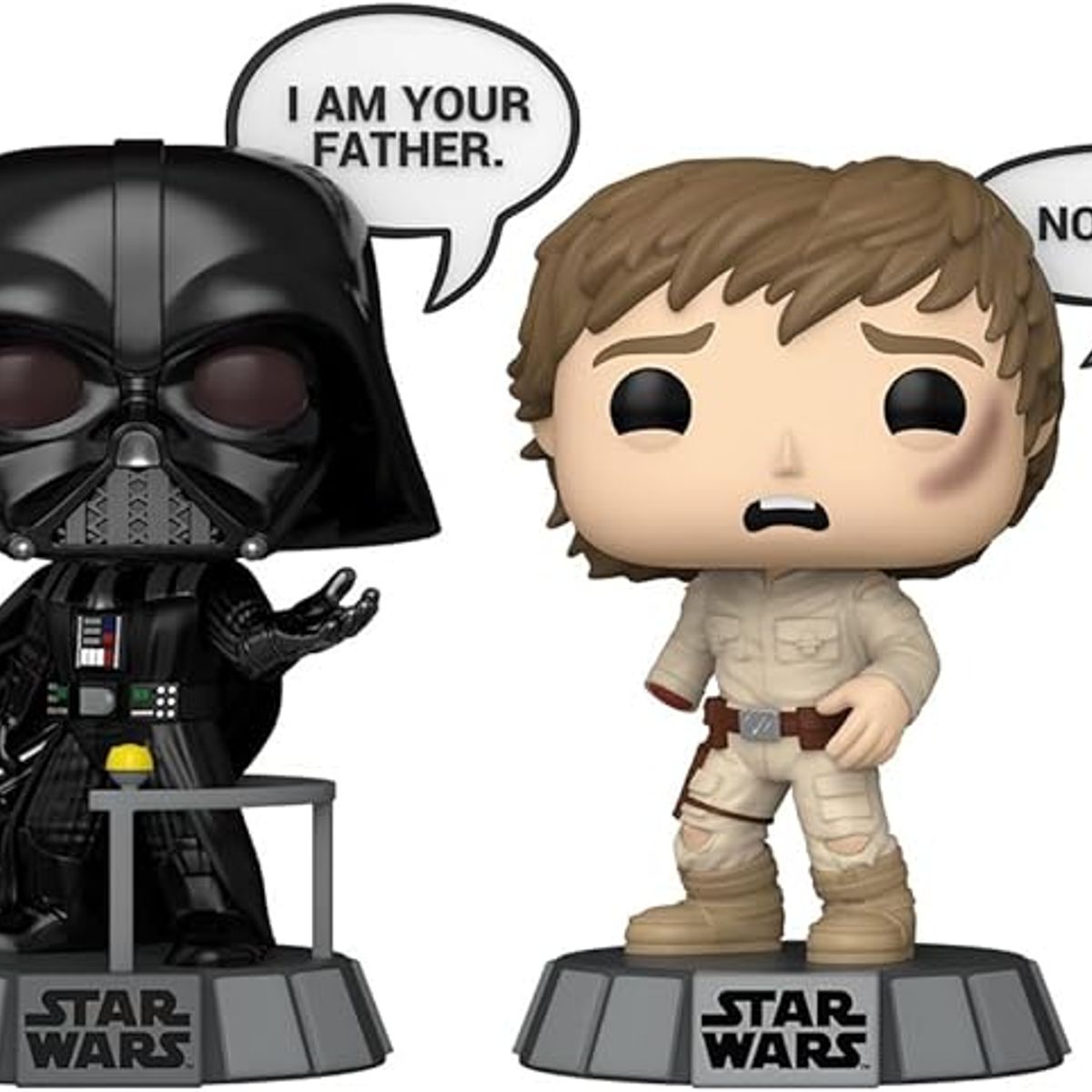 FUNKO - Pop Darth Vader y Luke Skywalker Star Wars