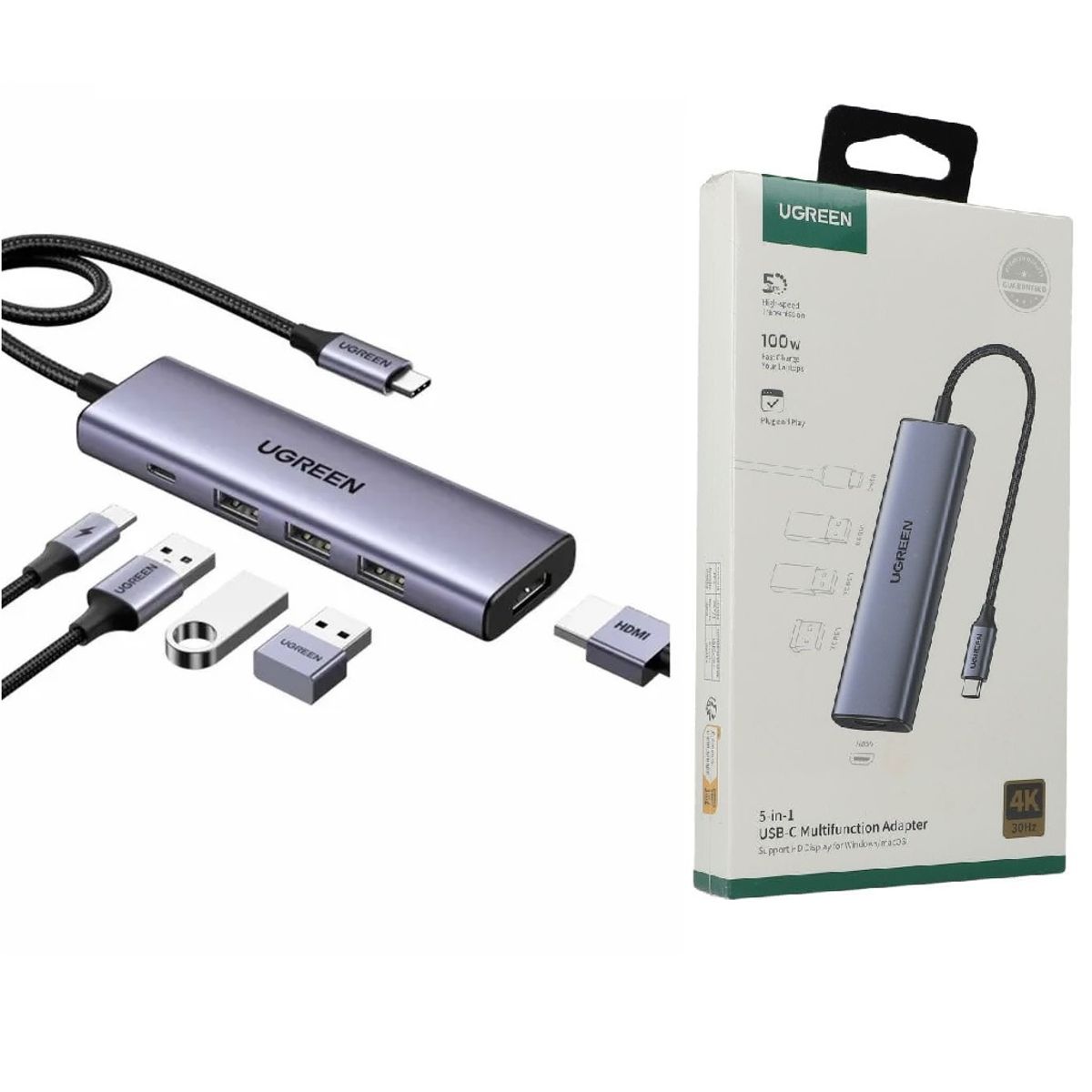 UGREEN - Hub Multifunción 5 en 1 UGreen
