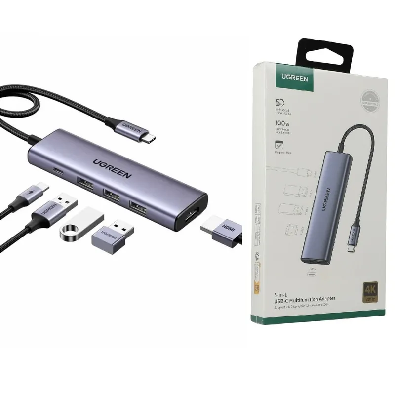 UGREEN - Hub Multifunción 5 en 1 UGreen