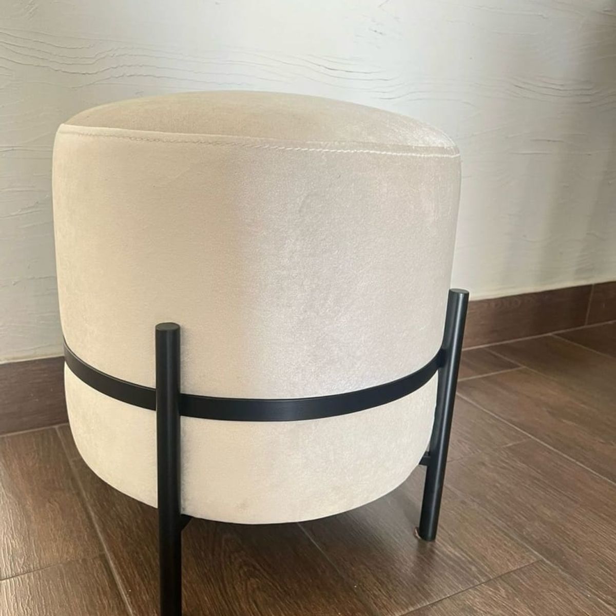 MAP DESIGN HOME - Puff Industrial Ivory 39x42 cm