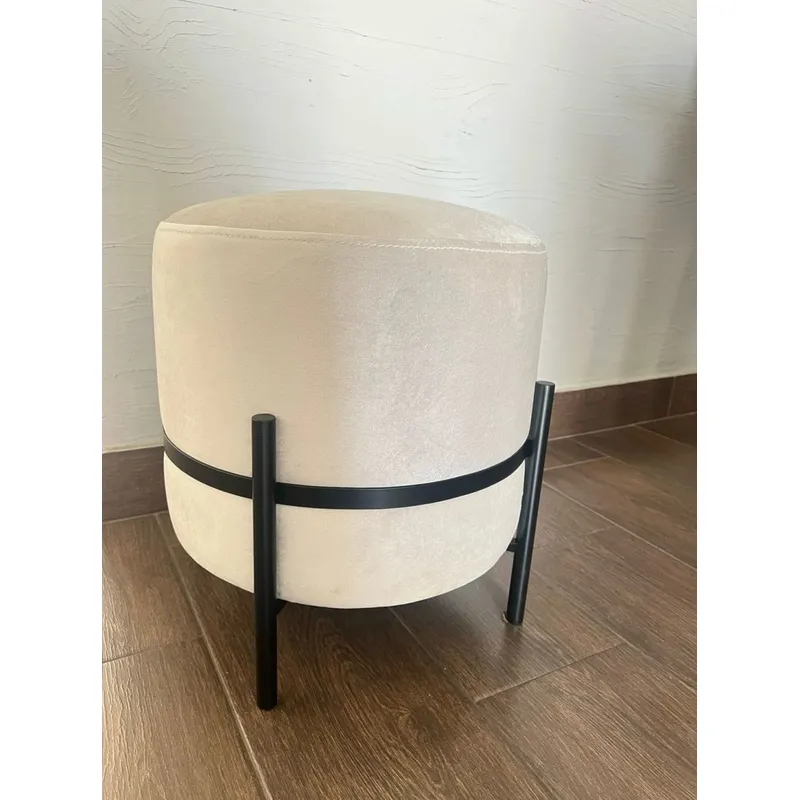 MAP DESIGN HOME - Puff Industrial Ivory 39x42 cm