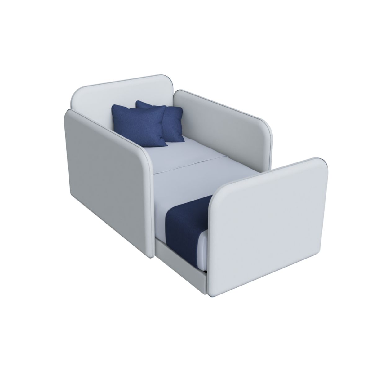 MUEBLES MACRUMO - Cama Montessori Tapizada Evolutiva Desarmable Premium de 2plz Beige