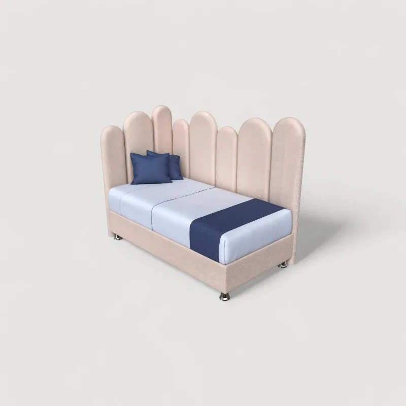 MUEBLES MACRUMO - Cama Montessori Tapizada Nube Premium de 15plz Beige antifluido