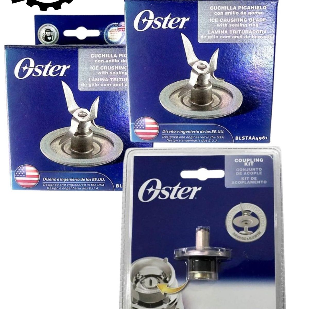 OSTER - Combo Oster 2Cuchilla Blstaa4961+Acople Blstac-kit
