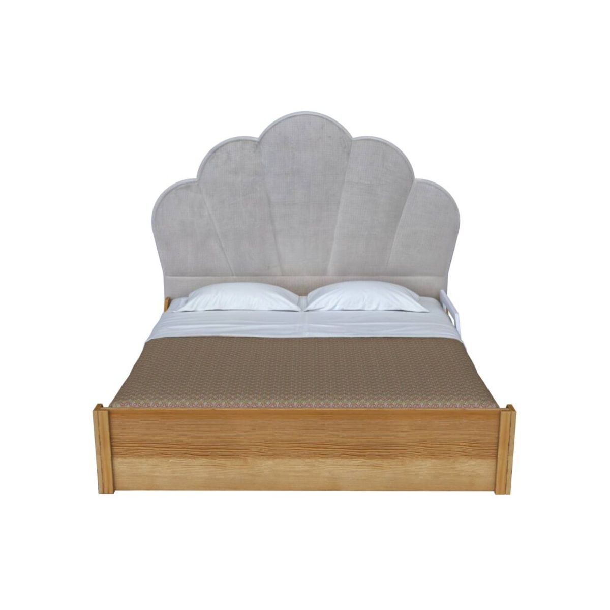 MUEBLES MACRUMO - Cama Tapizada Bristol Premium de 2plz Color Gris Tela antifluido