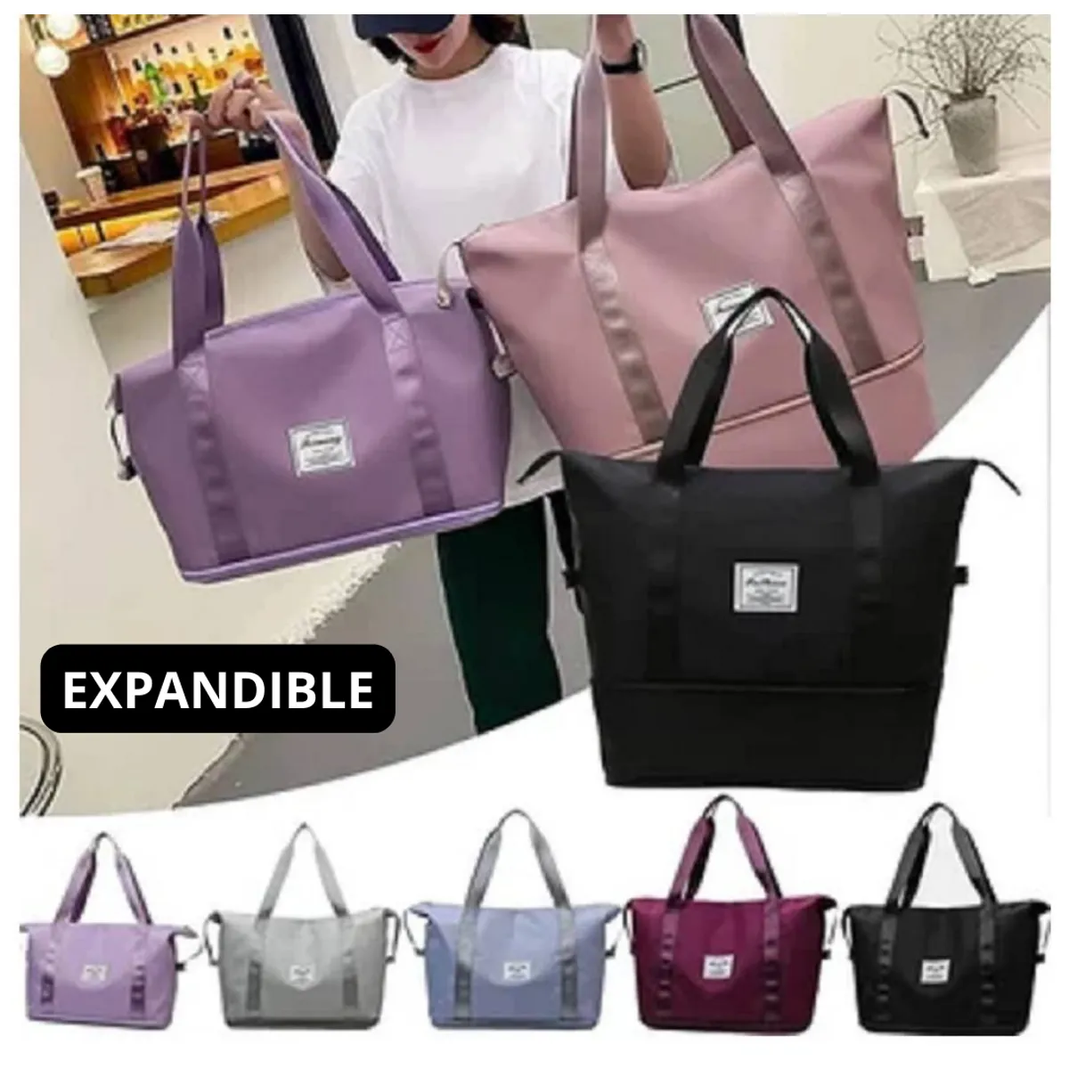 INSPIRA - Bolso de viaje expandible Cartera Maleta