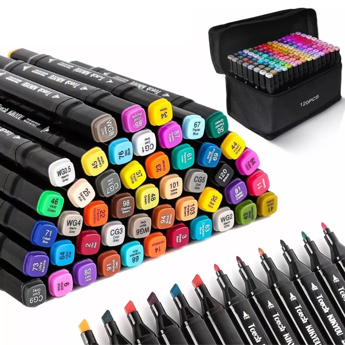 INSPIRA - Set de Plumones 120 und artísticos doble punta Estuche