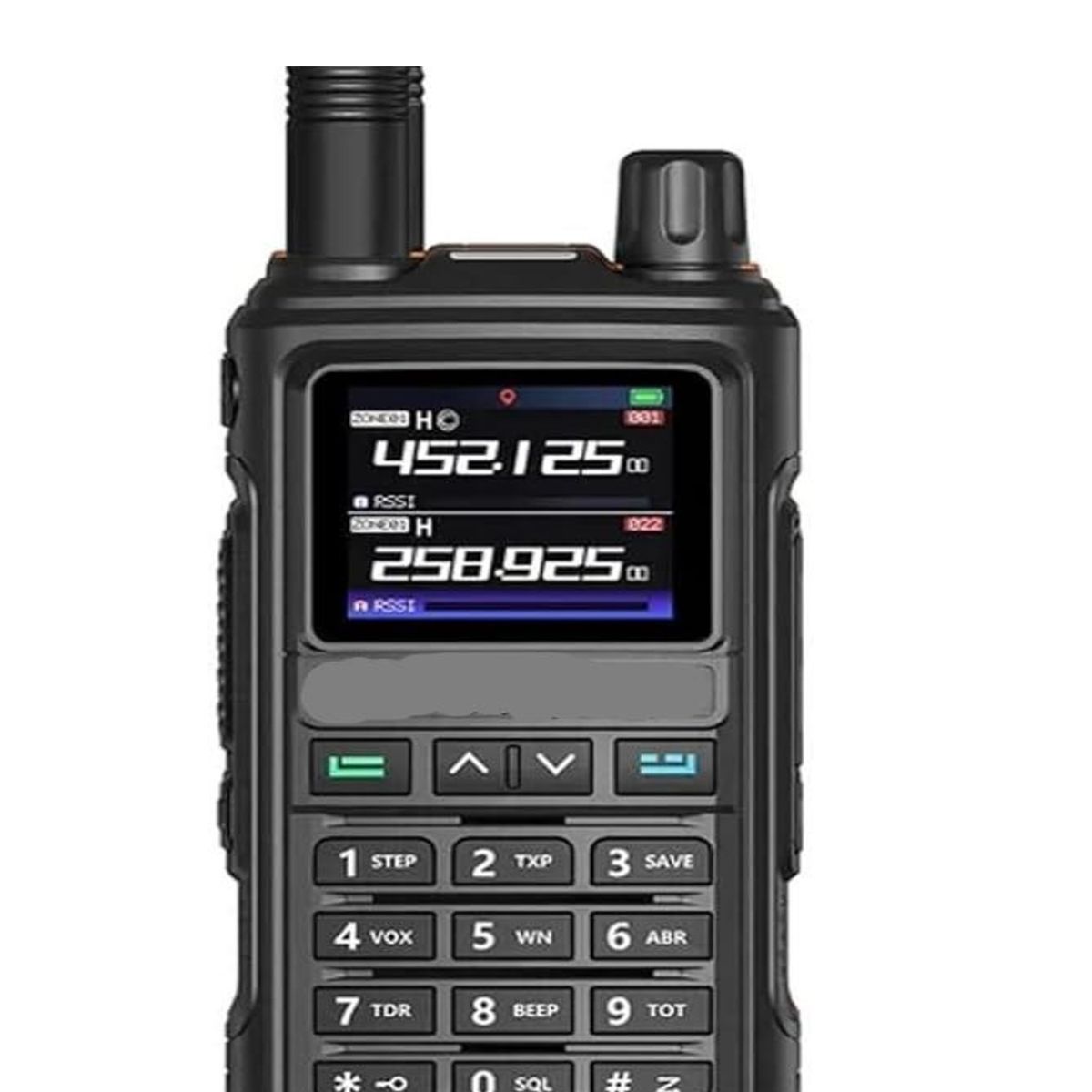 PREMIUM - Kit de Radios Walkie Talkie Portatil Pantalla Linterna Led Lantun UV-17PRO NEGRA