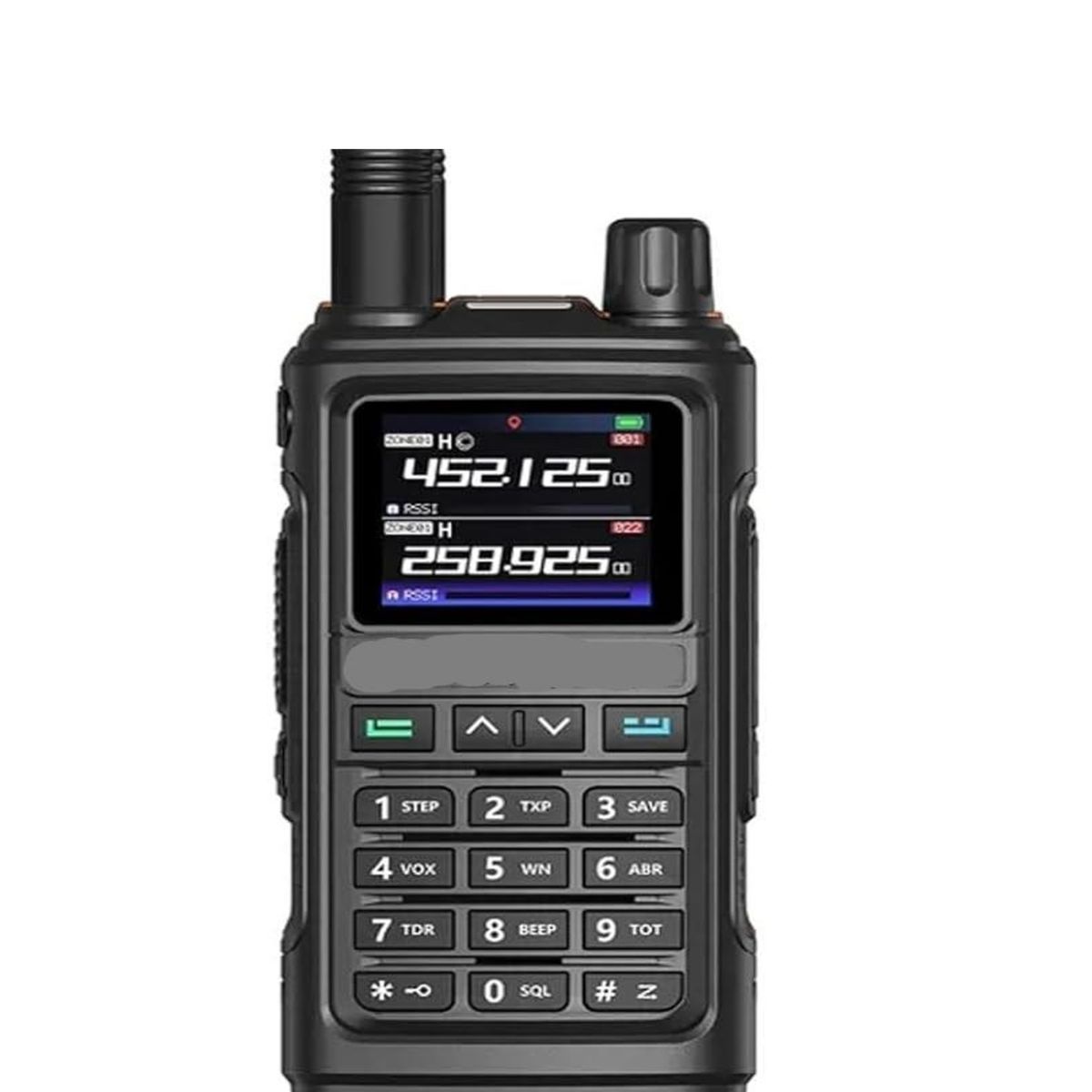 PREMIUM - Kit de Radios Walkie Talkie Portatil Pantalla Linterna Led Lantun UV-17PRO NEGRA