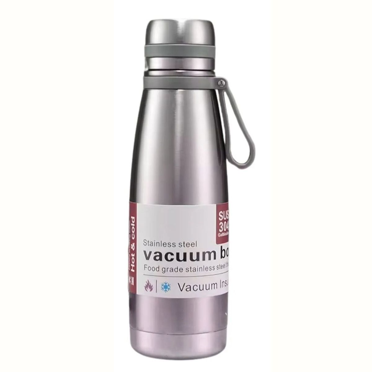 GENERICO - Botella Termica De Acero Inoxidable 1L Plateado