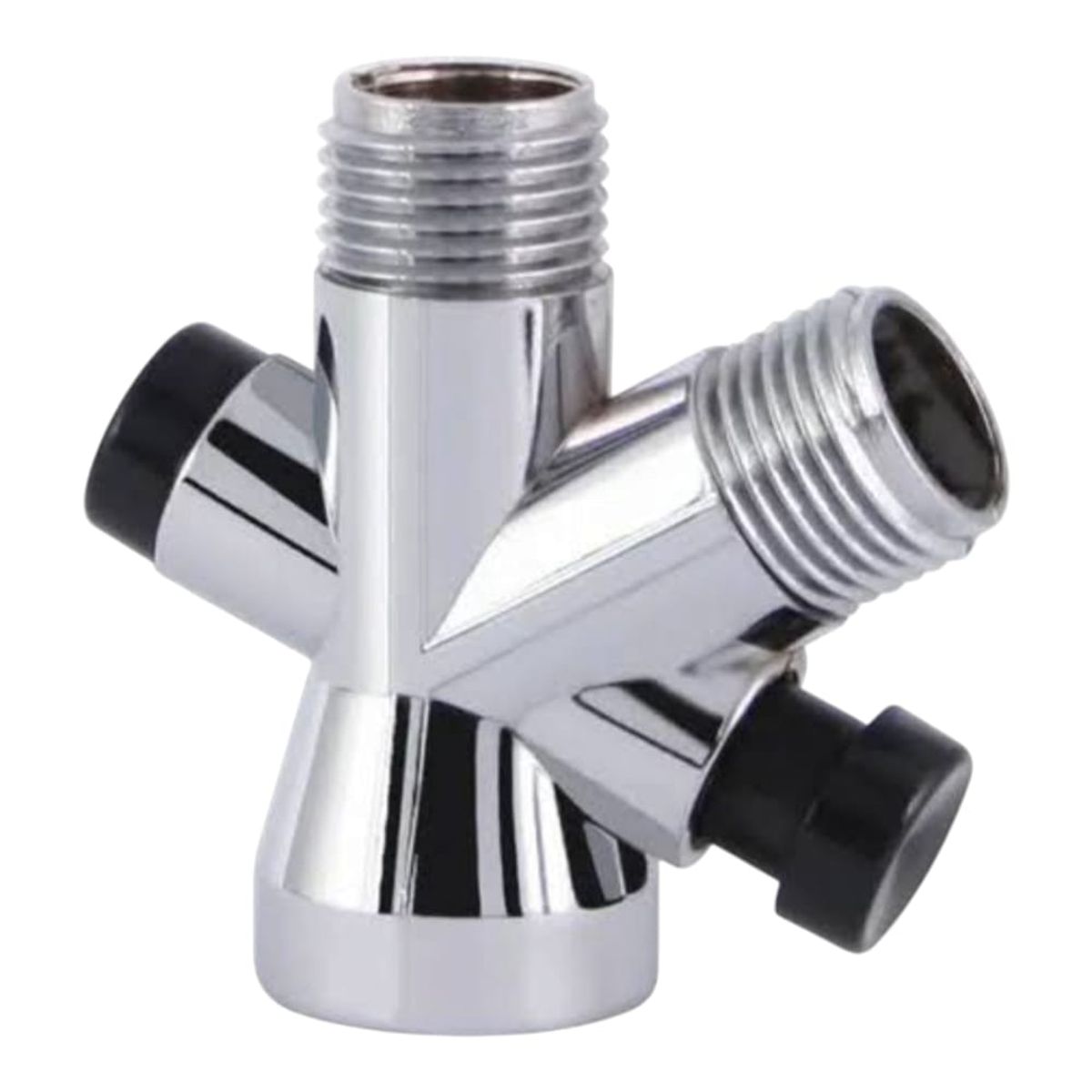 GENERICO - Válvula Desviadora doble ABS Cromado para ducha teléfono o bidé