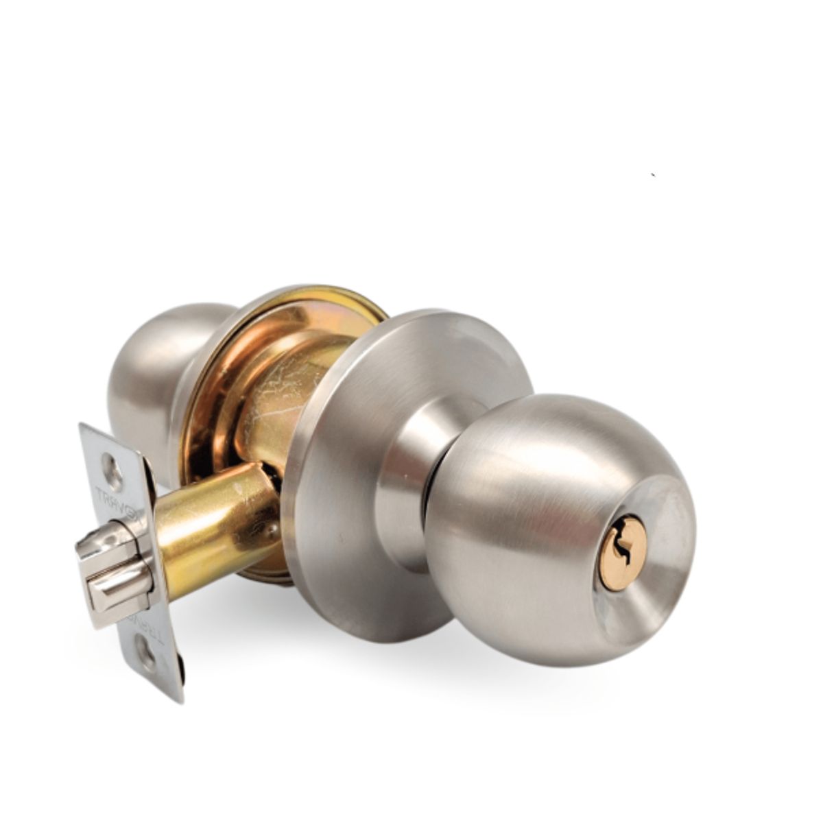 GENERICO - Chapa perilla acero dormitorio