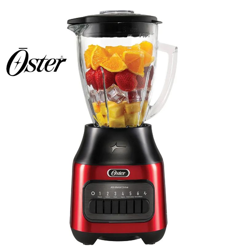 OSTER - Licuadora Oster con vaso de vidrio 6 velocidades más pulso BLSTPEG-CPB