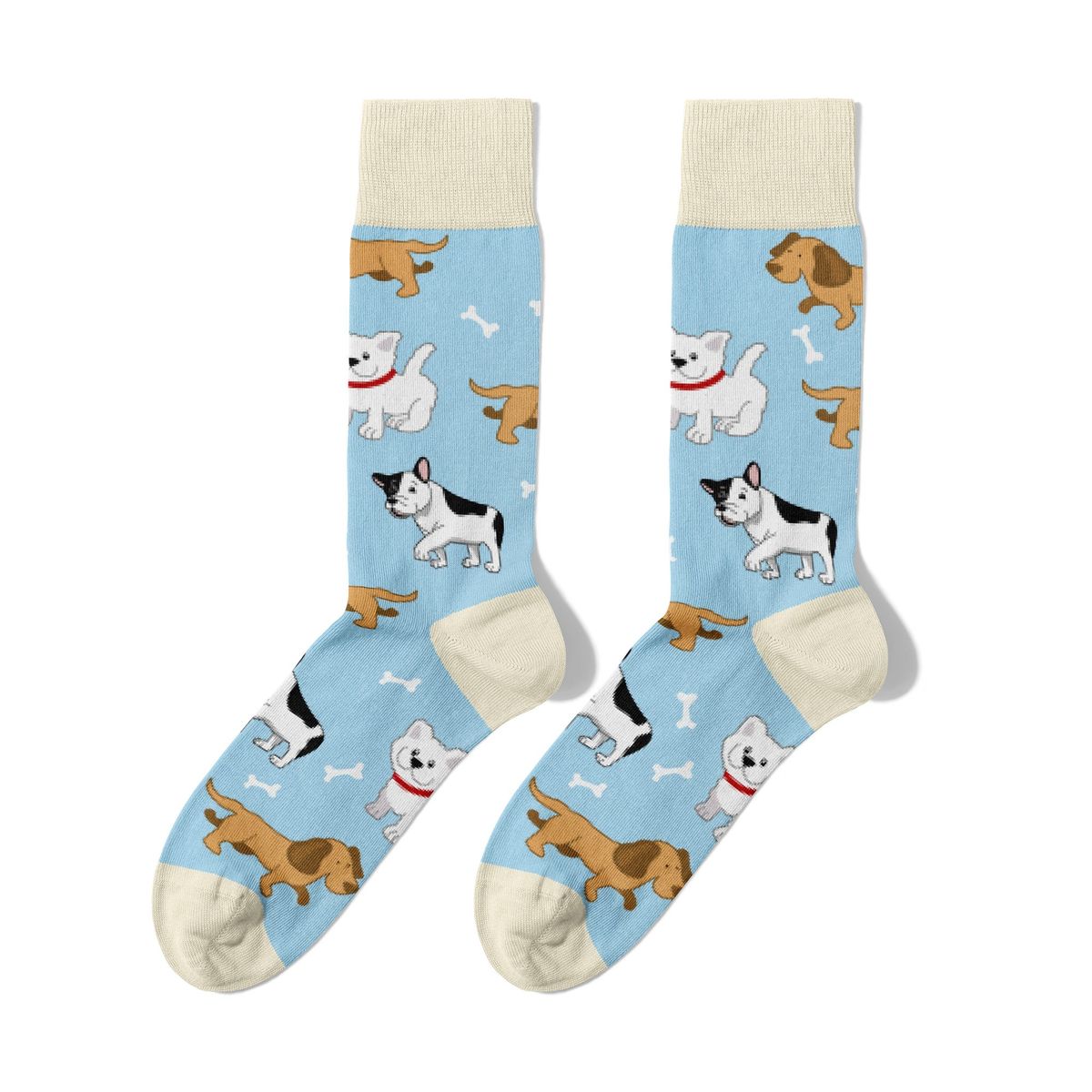 BILLY BROWN - Medias Dog Coloridos con Diseño Unisex 1 Par