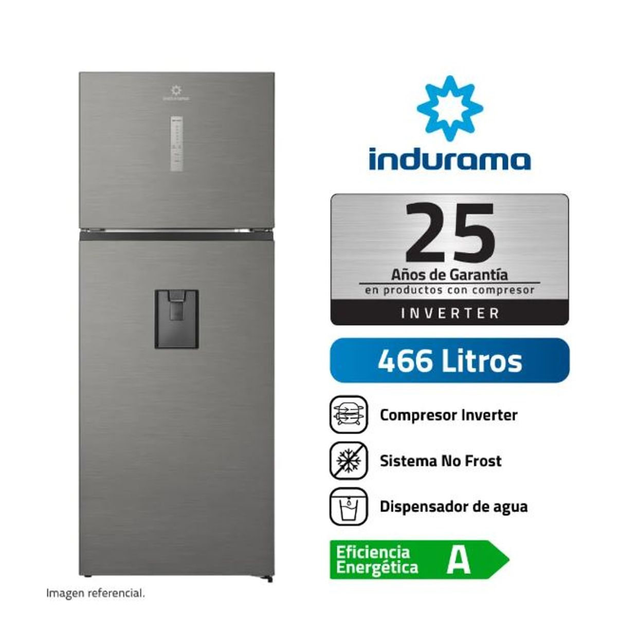 INDURAMA - Refrigeradora Indurama 466L RI-529DI Croma