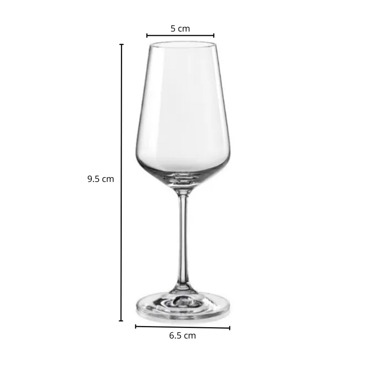 INSPIRA - Set de 6 Copas para Champagne Base Ancha 227 ml