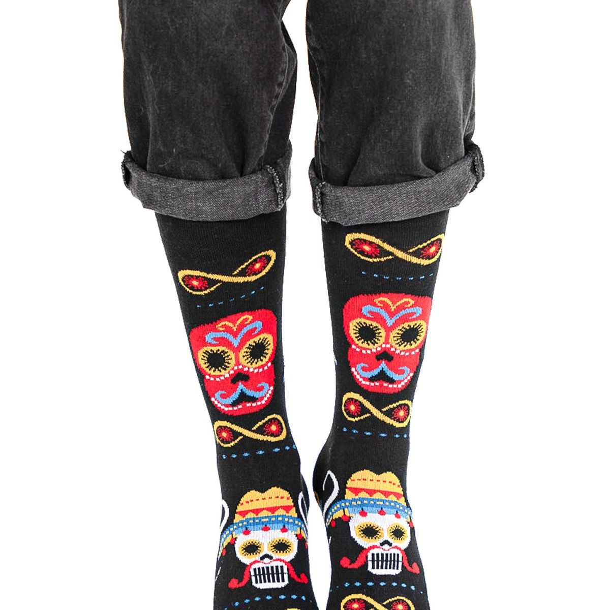 BILLY BROWN - Medias Catrina 1 Coloridos con Diseño Unisex 1 Par