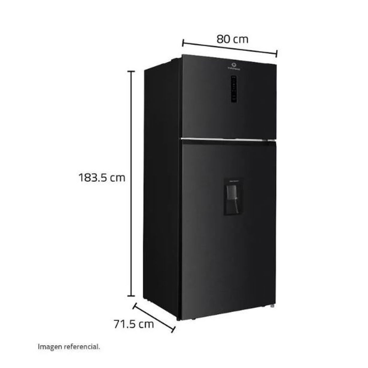 INDURAMA - Refrigeradora Indurama 525L RI-578DN Negro