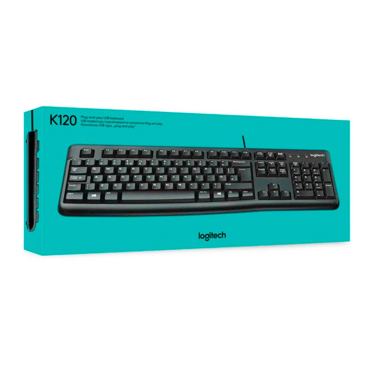 LOGITECH - TECLADO LOGITECH K120 CON CABLE NEGRO ESPAÑOL