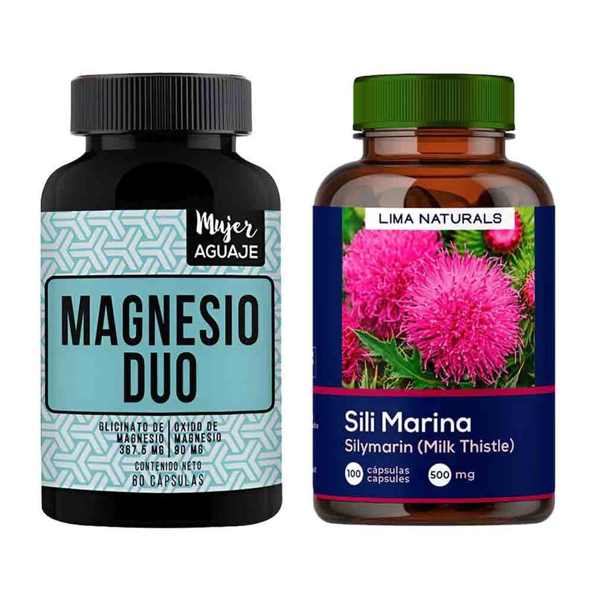LIMA NATURALS - Magnesio Duo + Silimarina Cápsulas Lima Naturals