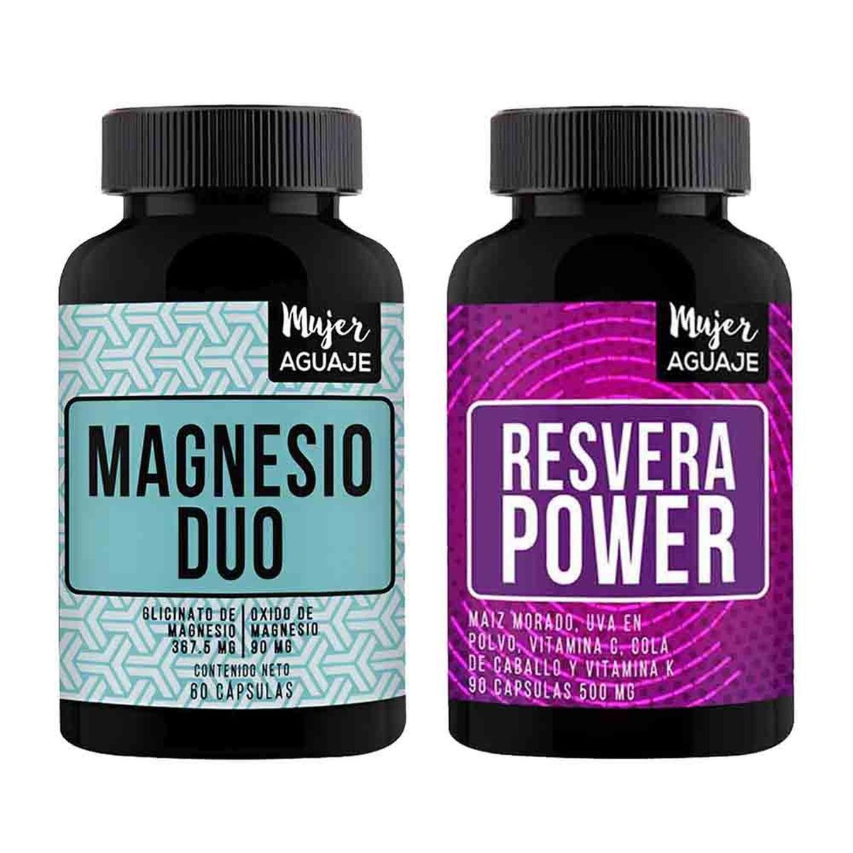 MUJER AGUAJE - Magnesio Duo + Resvera Power Cápsulas Mujer Aguaje