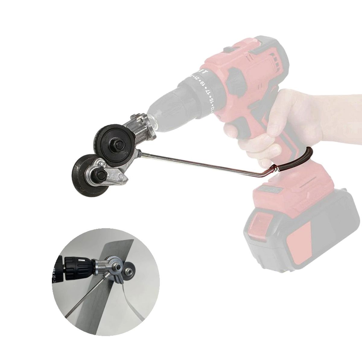 GENERICO - Cortadora Metal Calamina para Taladro