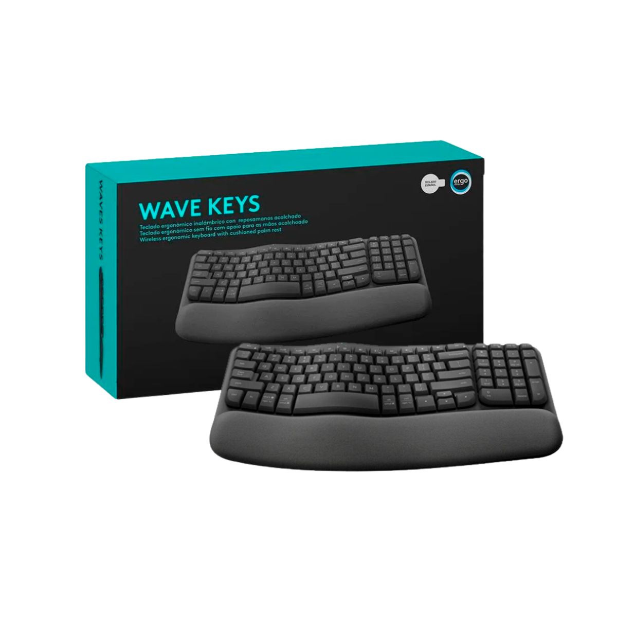 LOGITECH - TECLADO LOGITECH ERGO WAVE WIRELESS BOLT BT SP GRAFITO
