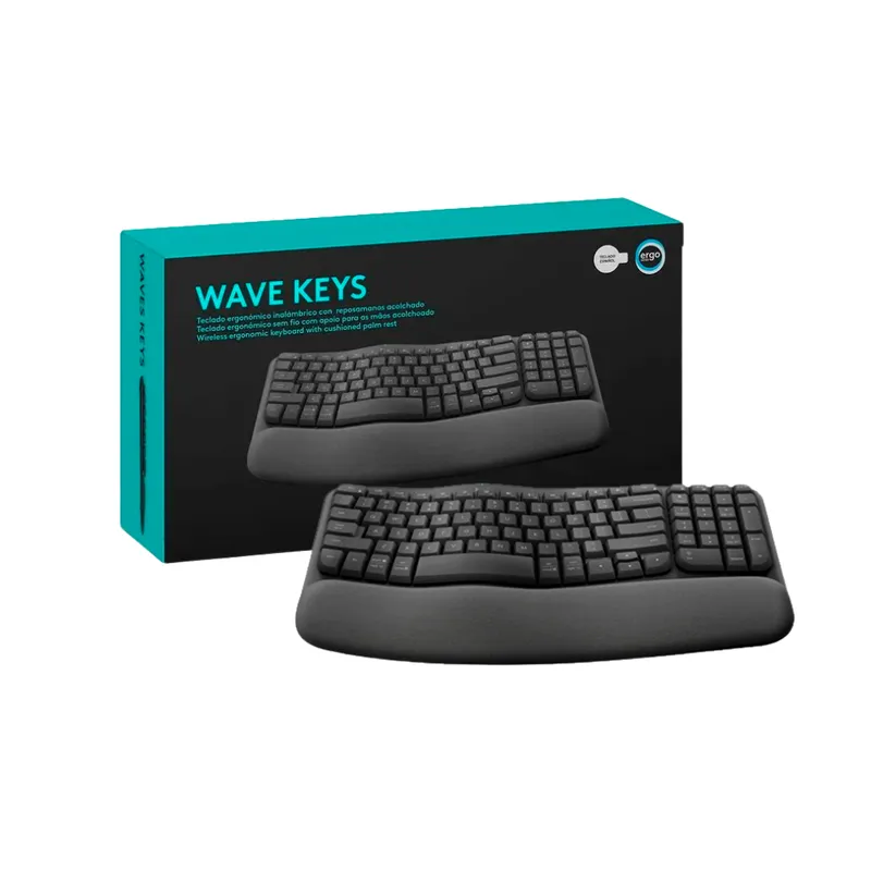 LOGITECH - TECLADO LOGITECH ERGO WAVE WIRELESS BOLT BT SP GRAFITO